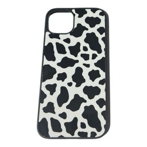 Cow Print Phone Case - Black and White